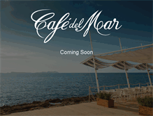 Tablet Screenshot of cafedelmar.com